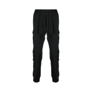 Juun.J Waist String Multi Cargo Jogger Black - 22FW