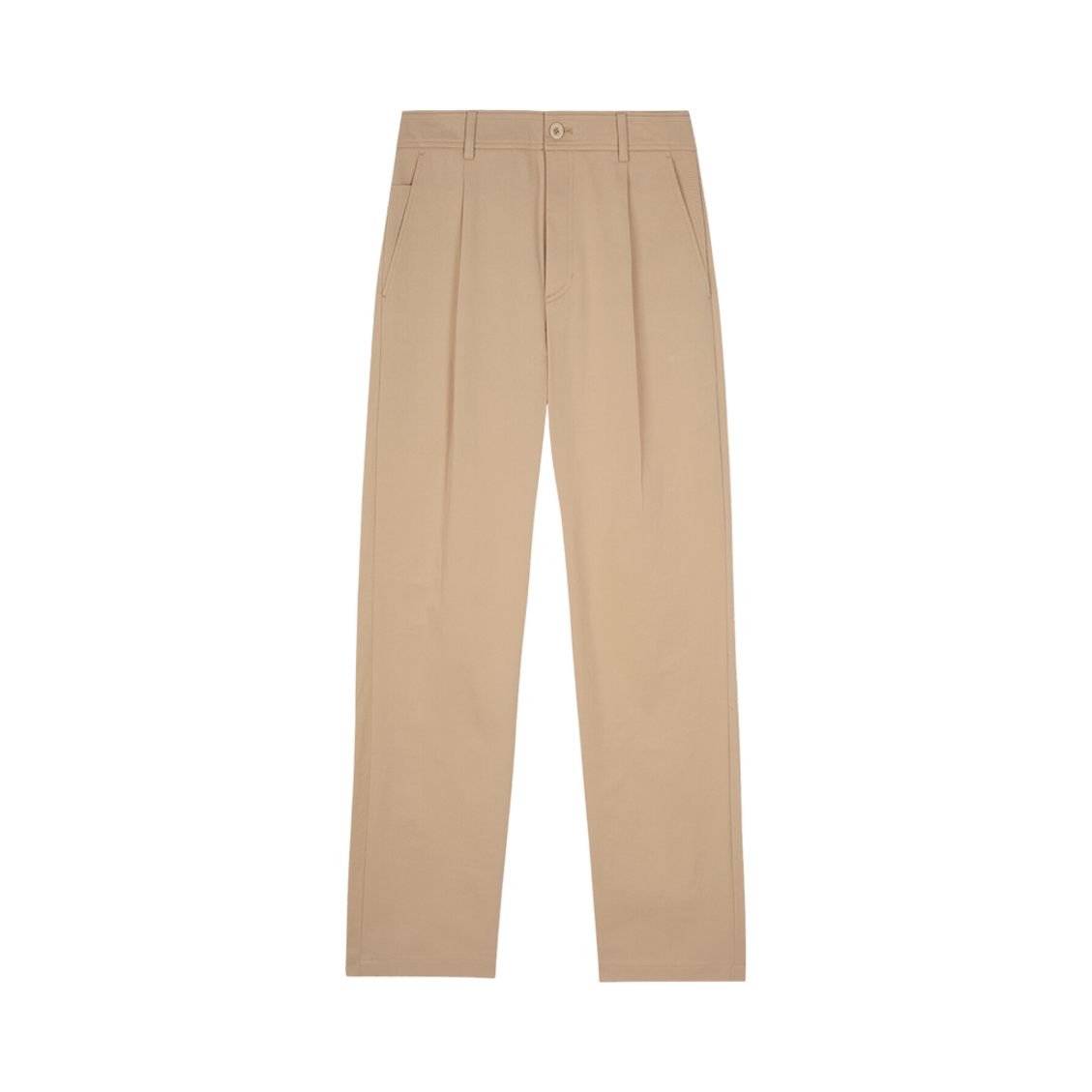 메종 키츠네 스크립트 핀턱 팬츠 다크 베이지(Maison Kitsune Script Pintuck Pants Dark Beige) - 1
