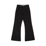 STU 24 Spring Flared Cotton Pants Black