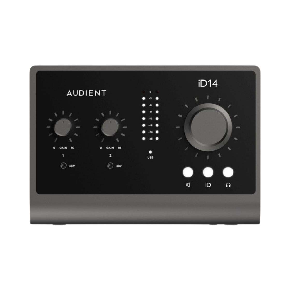 오디언트 iD14 MK2 오디오 인터페이스 블랙 (한국 정식 발매 제품)(Audient iD14 MK2 Audio Interface Black (Korean Ver.))