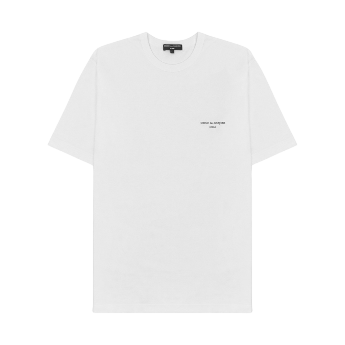 꼼데가르송 옴므 로고 티셔츠 화이트(Comme des Garcons Homme Logo T-Shirt White)