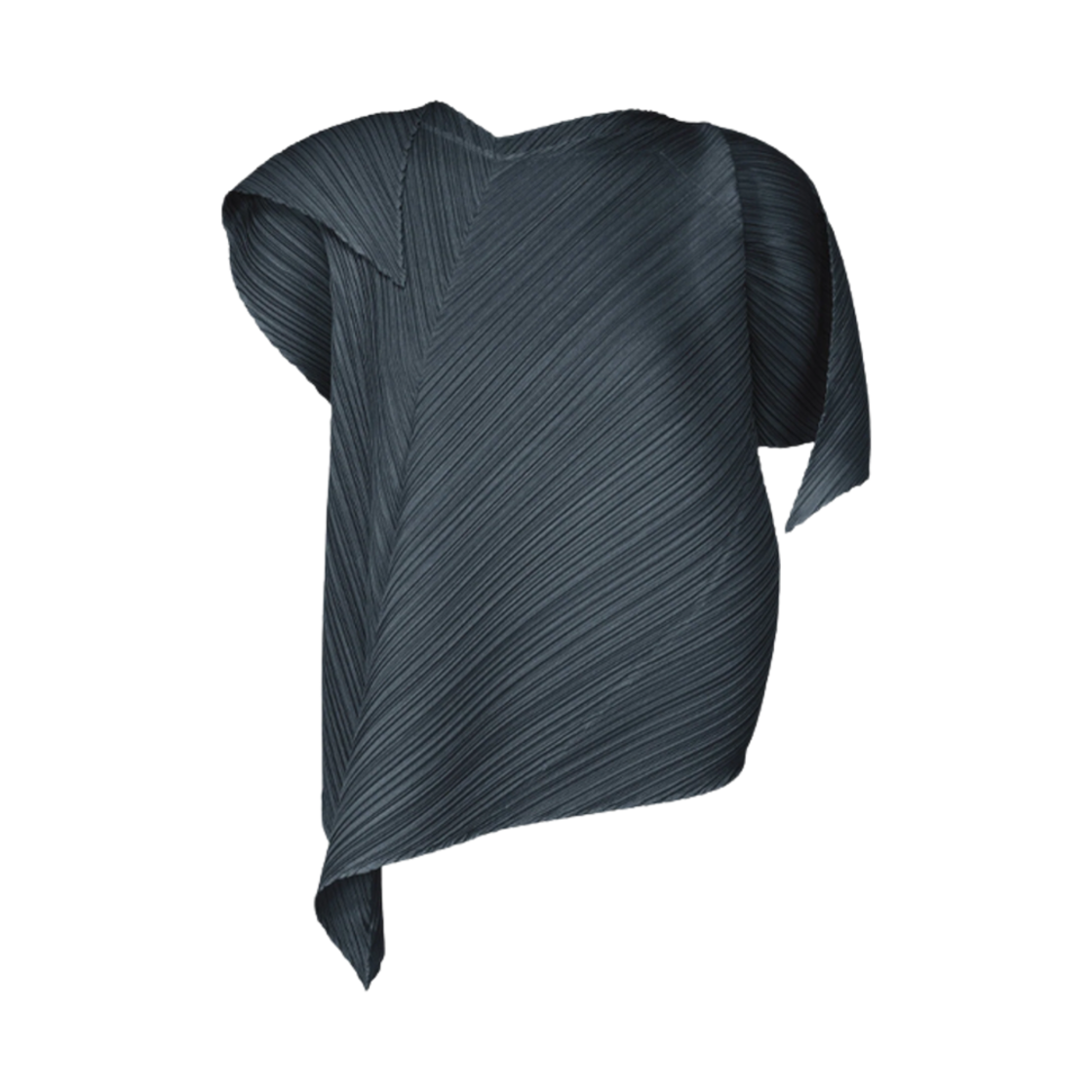 (W) 플리츠 플리즈 이세이 미야케 플레어 탑 그레이시 네이비((W) Pleats Please Issey Miyake Flare Top Grayish Navy) - 1