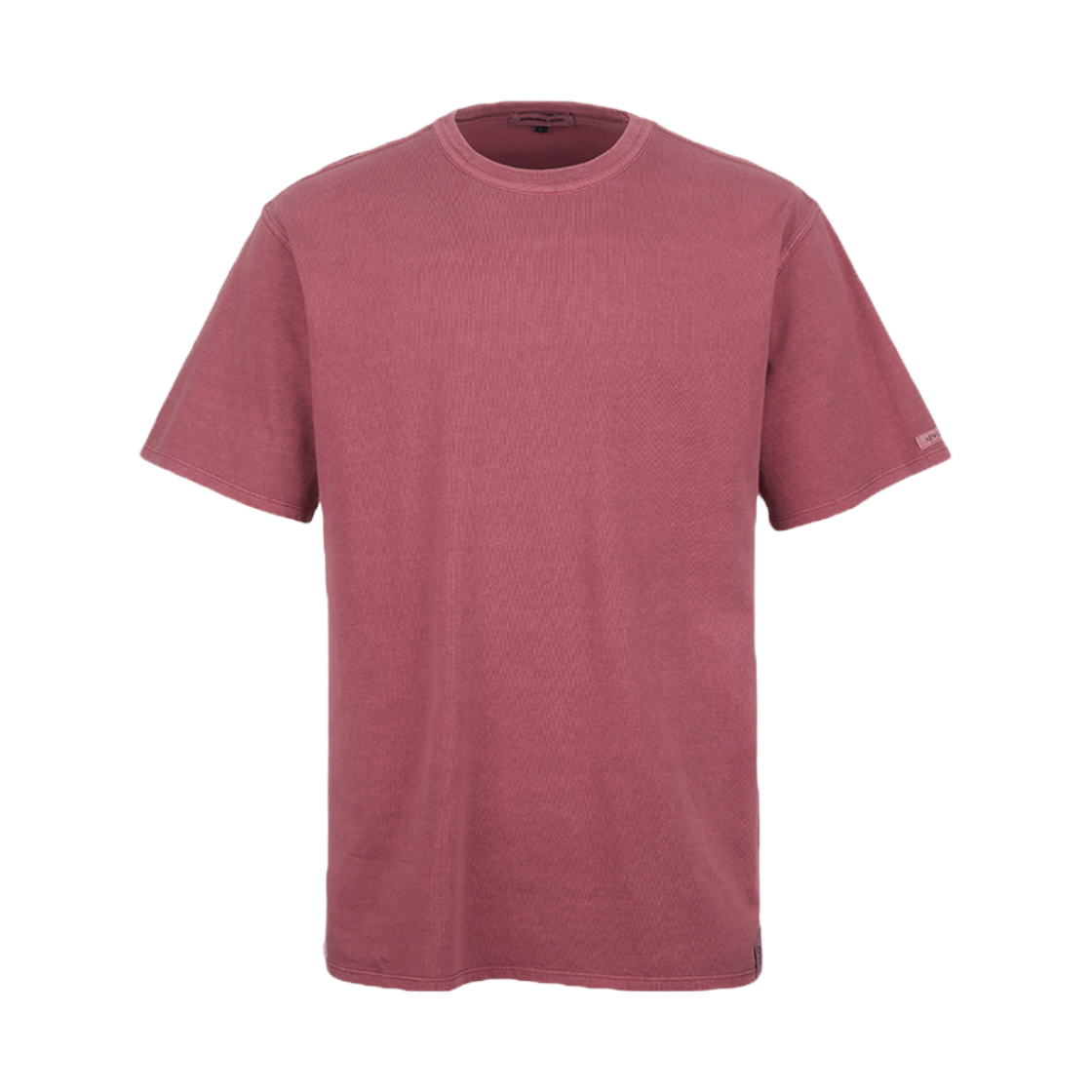 제너럴아이디어 유니섹스 피그먼트 베이직 반팔티 버건디