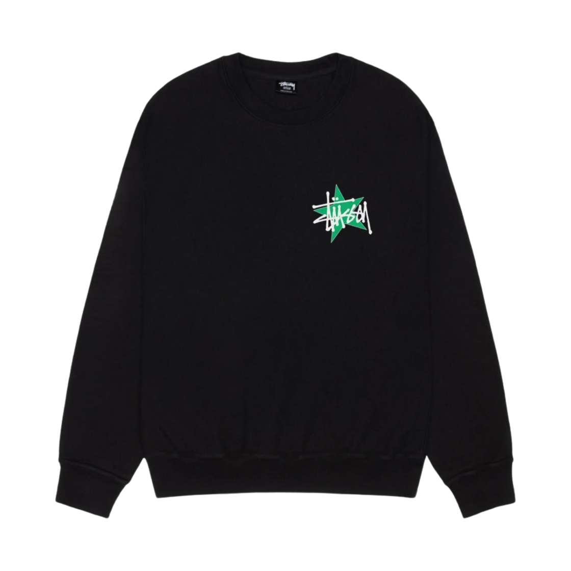 스투시 스타 크루 피그먼트 다이드 블랙(Stussy Star Crew Pigment Dyed Black) - 2