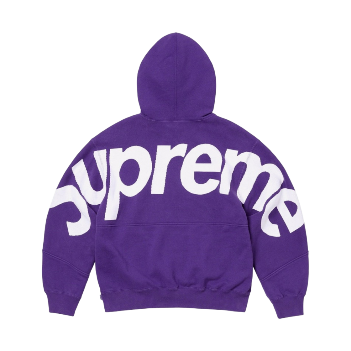 슈프림 빅 로고 자카드 후드 스웨트셔츠 퍼플 - 23FW(Supreme Big Logo Jacquard Hooded Sweatshirt Purple - 23FW) - 2