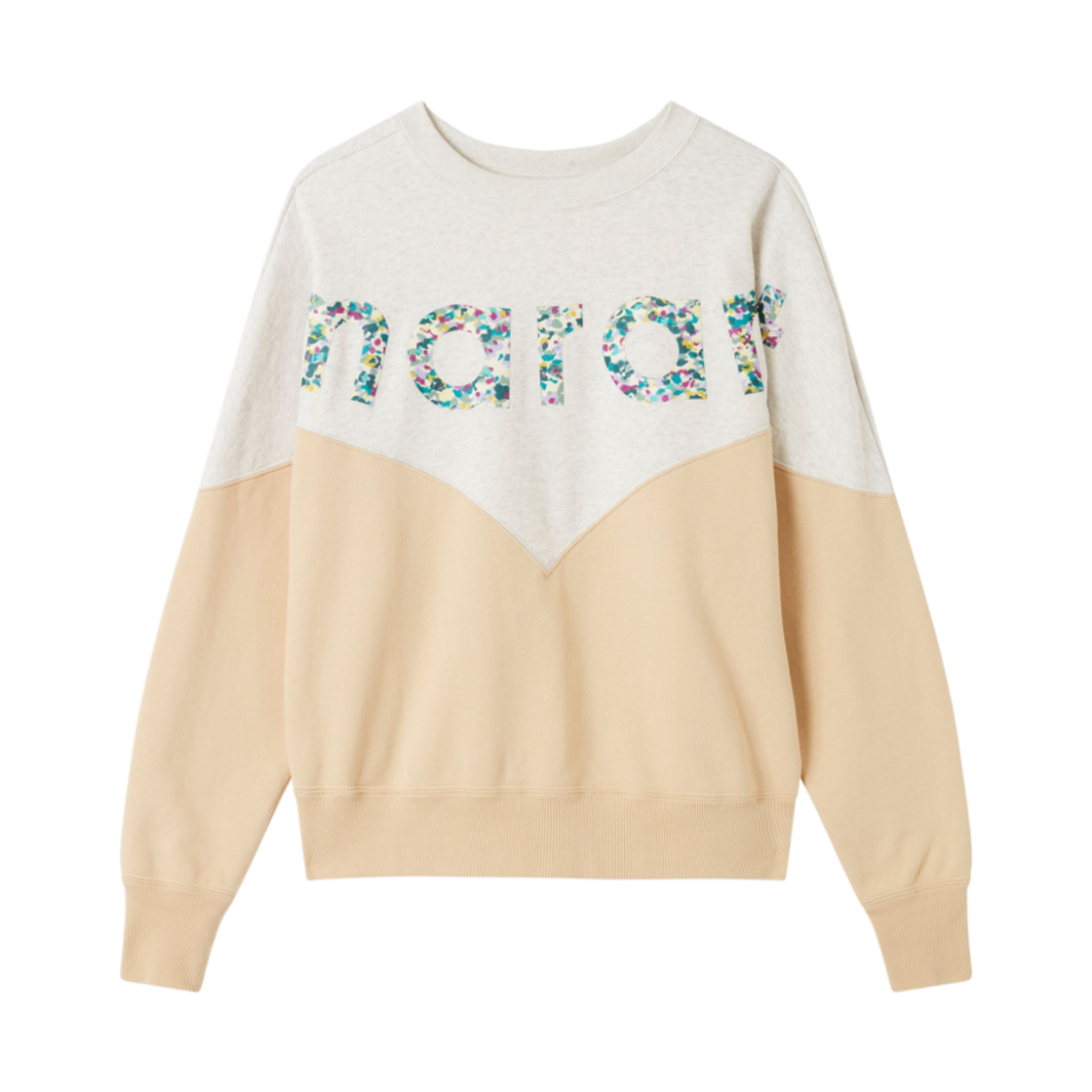 (W) 이자벨 마랑 휴스턴 투톤 마랑 스웨트셔츠 라이트 옐로우 - 23SS((W) Isabel Marant Houston Two Tone Marant Sweatshirt Light Yellow - 23SS) - 1