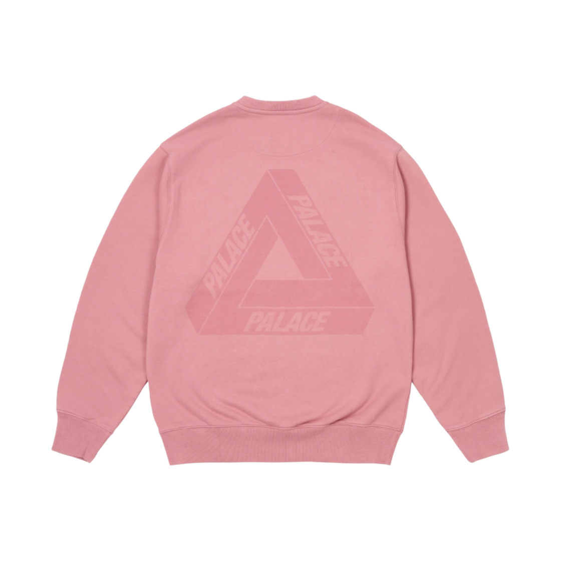 - Palace Spray Tri-Ferg Crew Dusty Mauve - 24SS