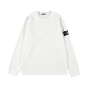 Stone Island 64450 Long Sleeve Crewneck Sweatshirt White - 21FW