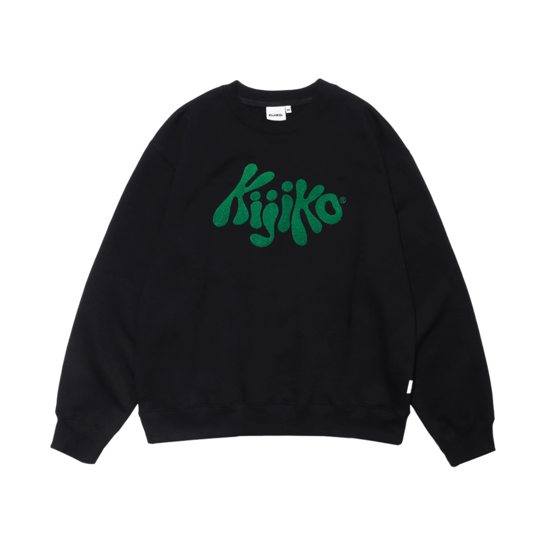 키지코 부클 로고 스웨트셔츠 블랙(KIJIKO Bookle Logo Sweatshirt Black) - 1