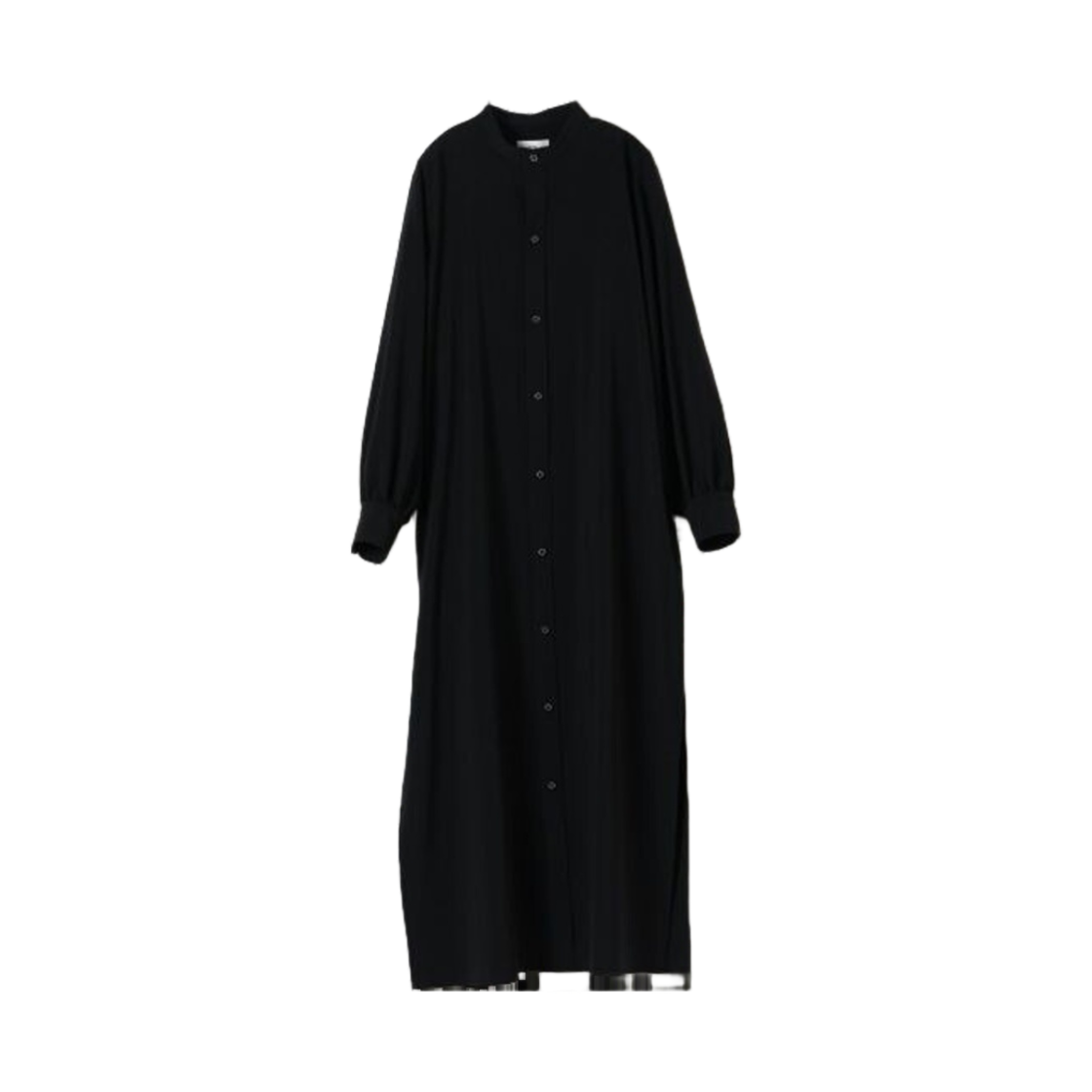 (W) 하이크 맥시 셔츠 드레스 블랙((W) Hyke Maxi Shirt Dress Black)