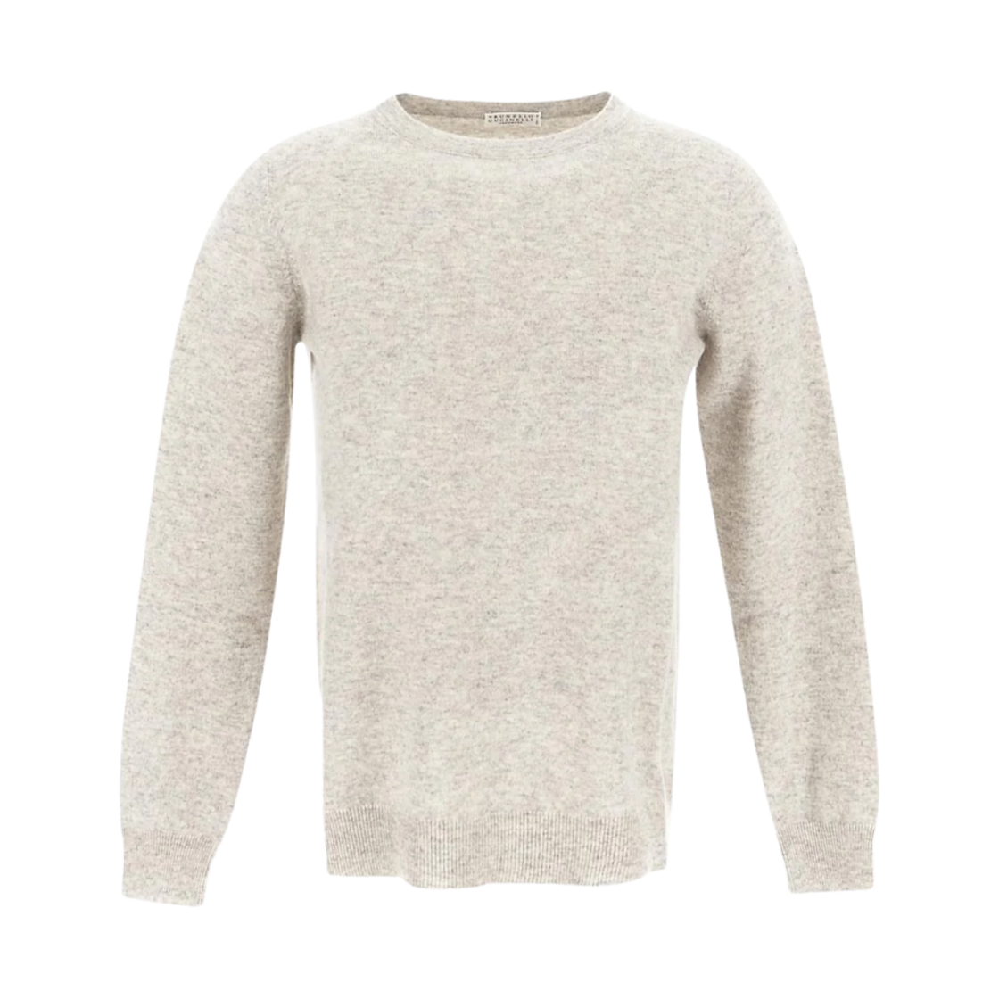 (W) 브루넬로 쿠치넬리 모닐리 디테일 캐시미어 니트 그레이((W) Brunello Cucinelli Monili Detail Cahsmere Knit Grey) - 1