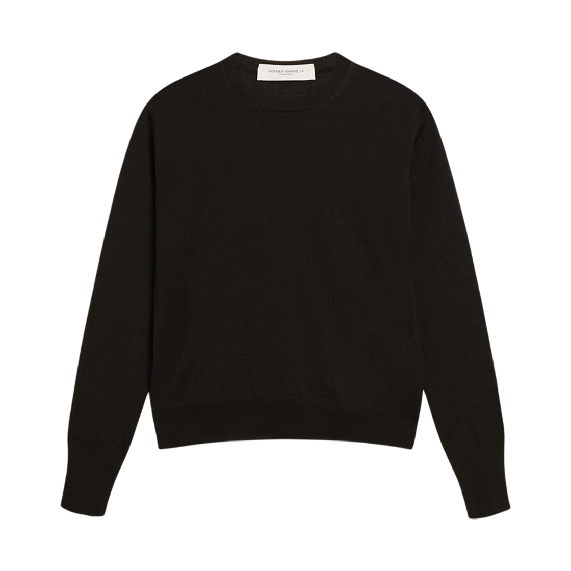 GWP00952-P000665-90100 (W) Golden Goose Round Neck Sweater in Wool Black