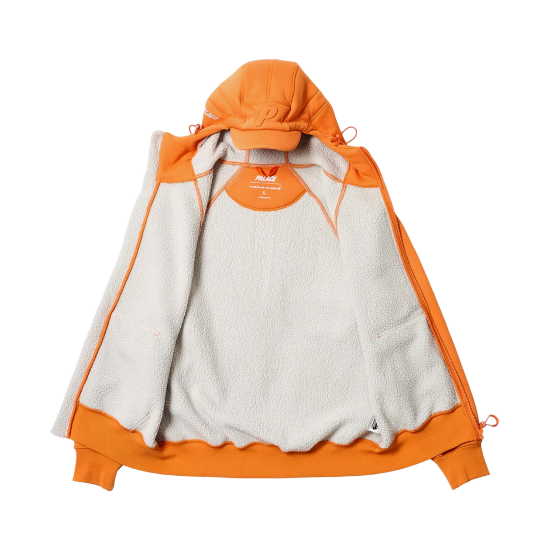 팔라스 써멀 본디드 캡 후드 타이거 오렌지 - 23FW(Palace Thermal Bonded Cap Hood Tiger Orange - 23FW) - 2