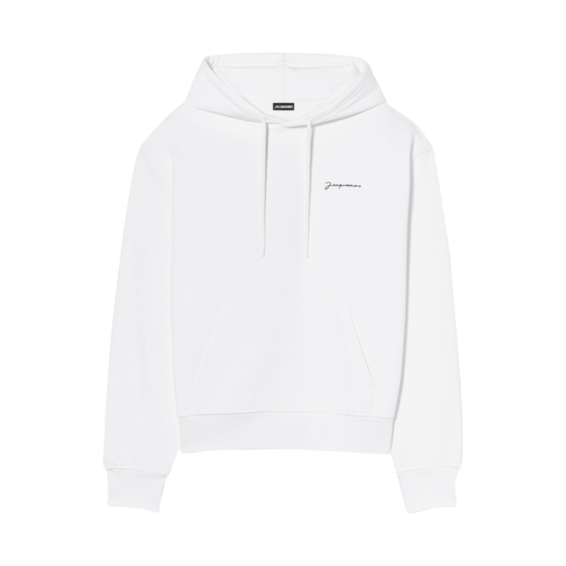 자크뮈스 르 스웨트셔츠 브로데 자수 로고 후드 화이트(Jacquemus Le Sweatshirt Brode Embroidered Logo Hoodie White)
