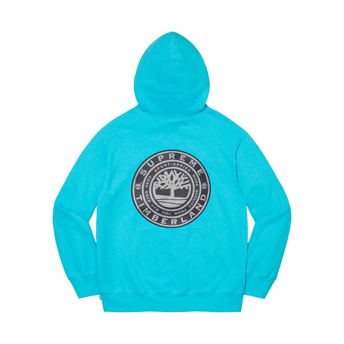 슈프림 x 팀버랜드 후드 스웨트셔츠 브라이트 시안 - 21FW(Supreme x Timberland Hooded Sweatshirt Bright Cyan - 21FW) - 2