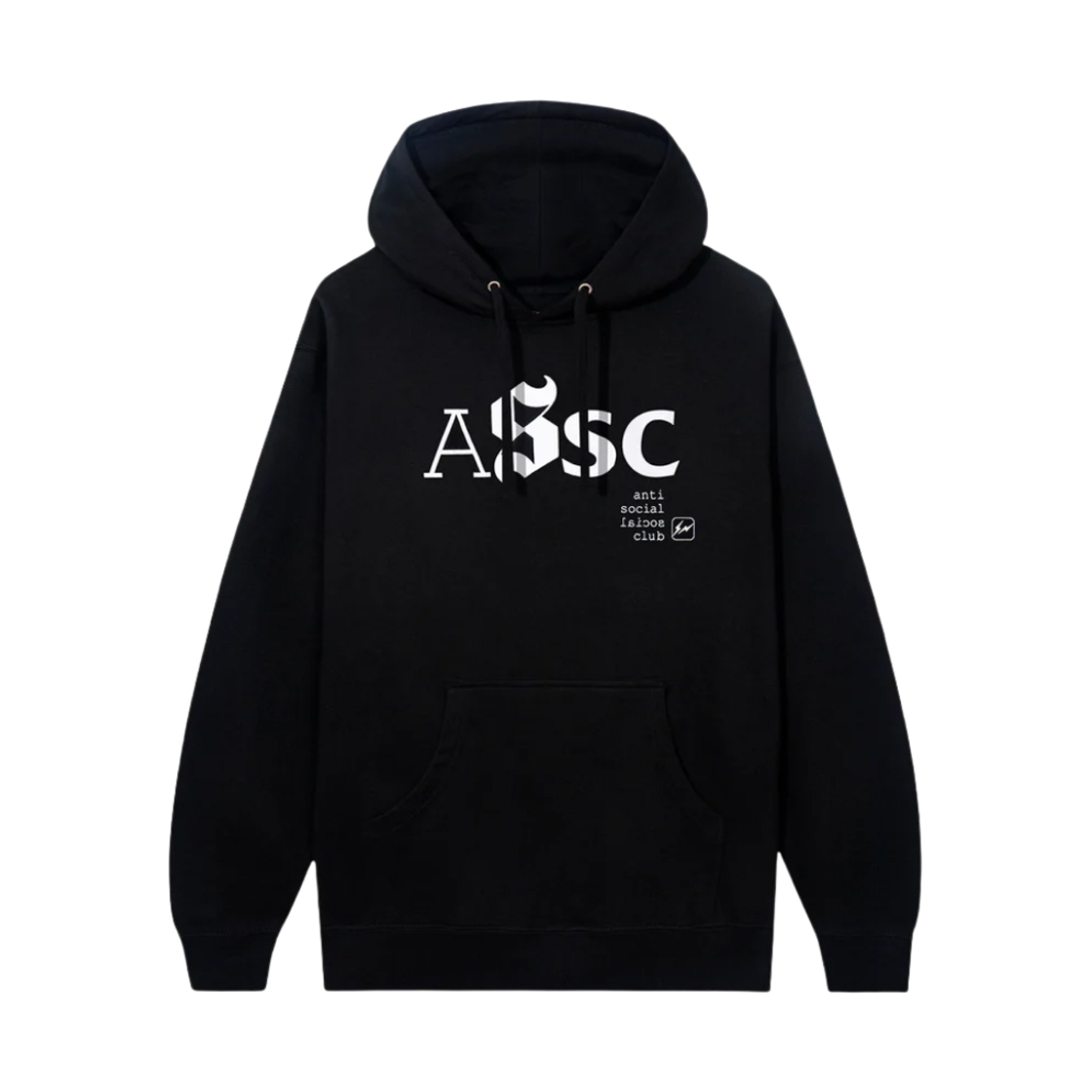 안티 소셜 소셜 클럽 x 프라그먼트 타입 A 후드 블랙(Anti Social Social Club x Fragment Type A Hoodie Black)