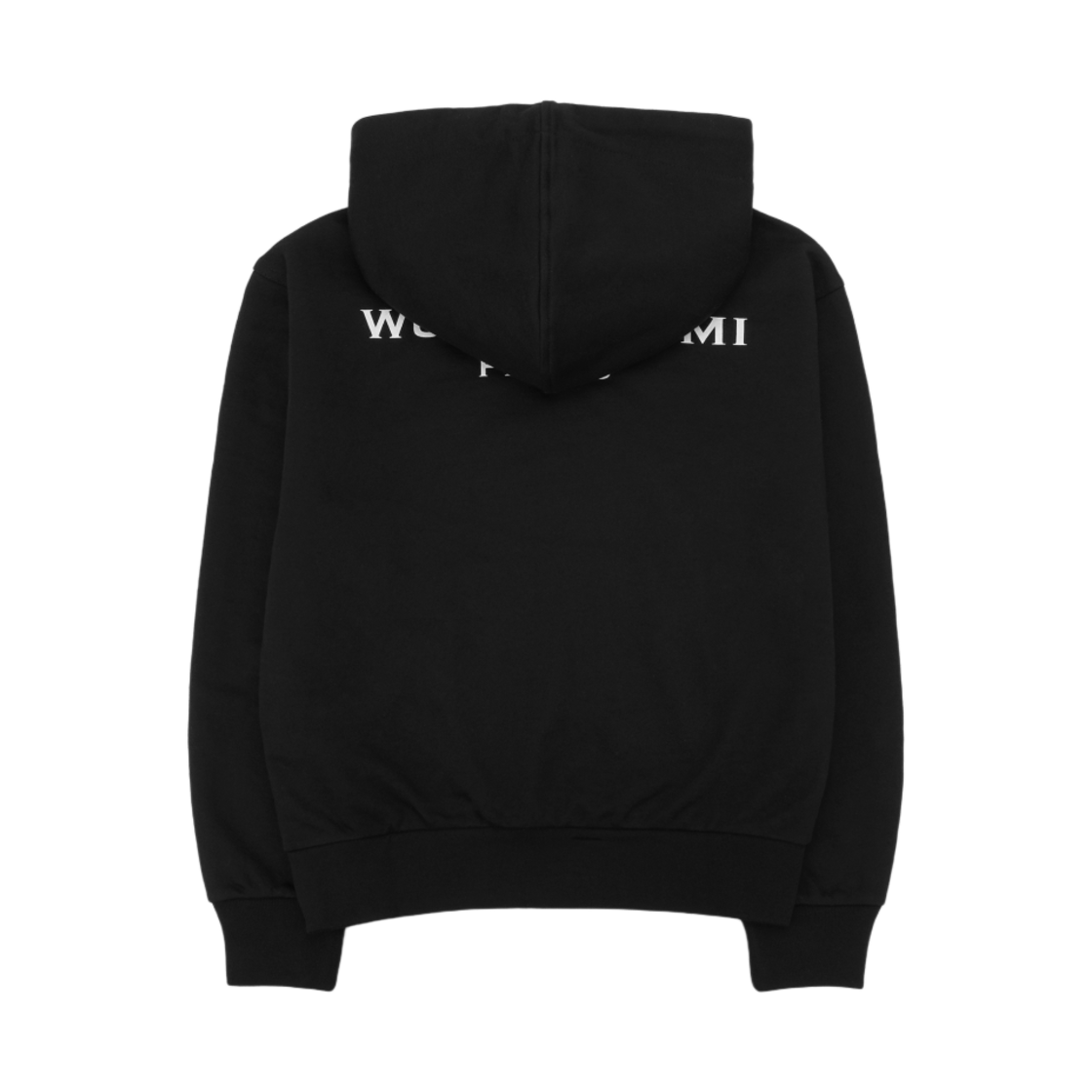 (W) 우영미 백로고 후드 티셔츠 블랙 - 24SS((W) Wooyoungmi Back Logo Hooded T-Shirt Black - 24SS) - 2
