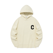 Covernat C Logo Lambswool Hoodie Knit Ivory