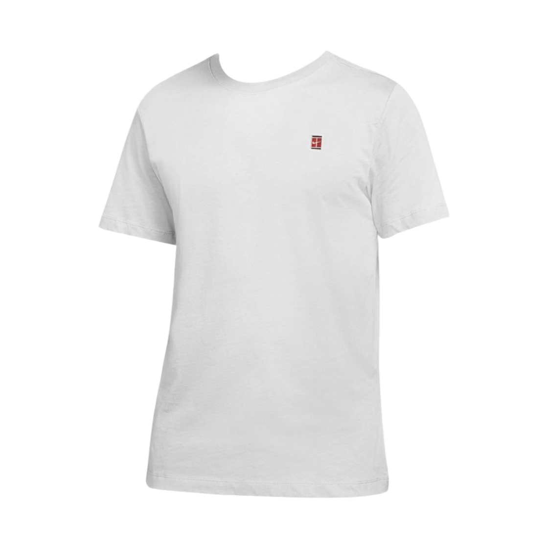 BV5809-102 Nike Court Tennis T-Shirt White Habanero Red