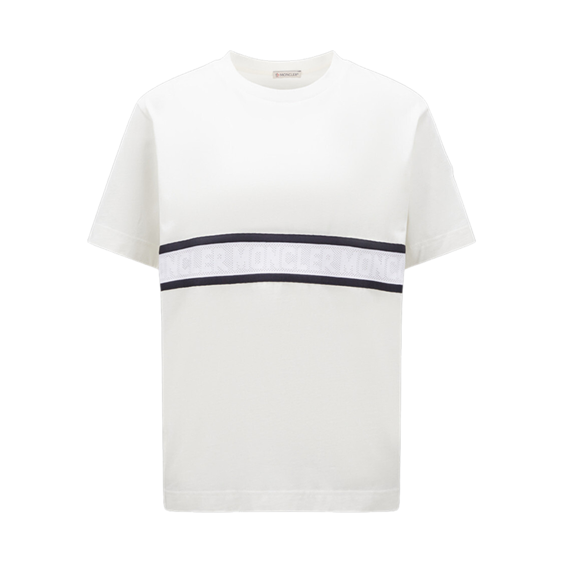 (W) 몽클레르 로고 티셔츠 오프 화이트 - 23SS((W) Moncler Logo T-Shirt Off White - 23SS) - 1