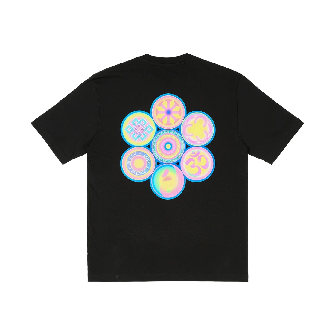 - Palace Peace Of Mind T-Shirt Black - 23FW
