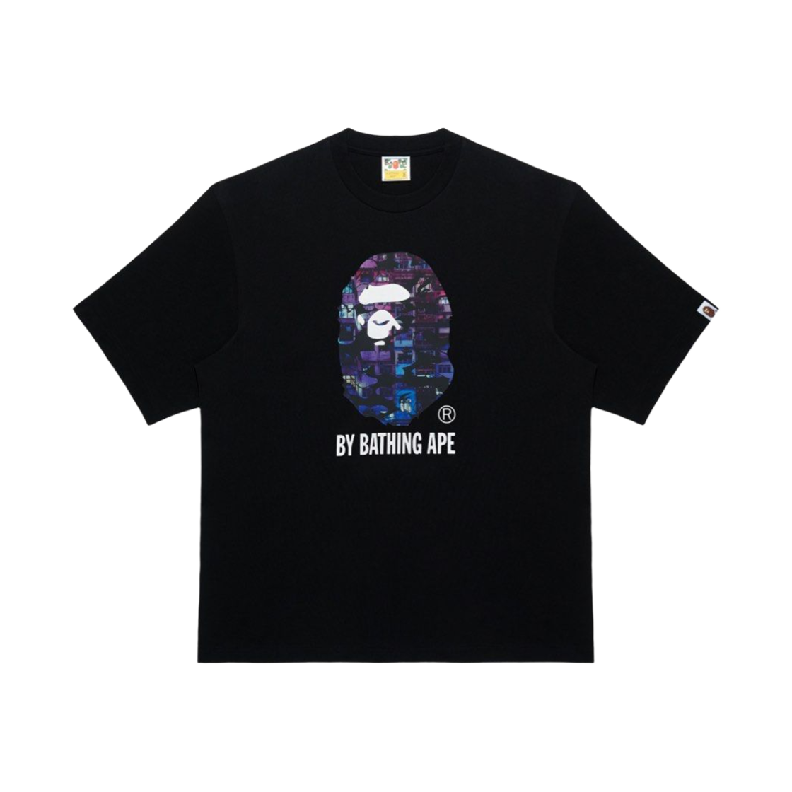 베이프 스토어 홍콩 18주년 에이프 헤드 포토 티셔츠 블랙(BAPE Store Hong Kong 18th Anniversary Ape Head Photo T-Shirt Black) - 1