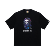BAPE Store Hong Kong 18th Anniversary Ape Head Photo T-Shirt Black