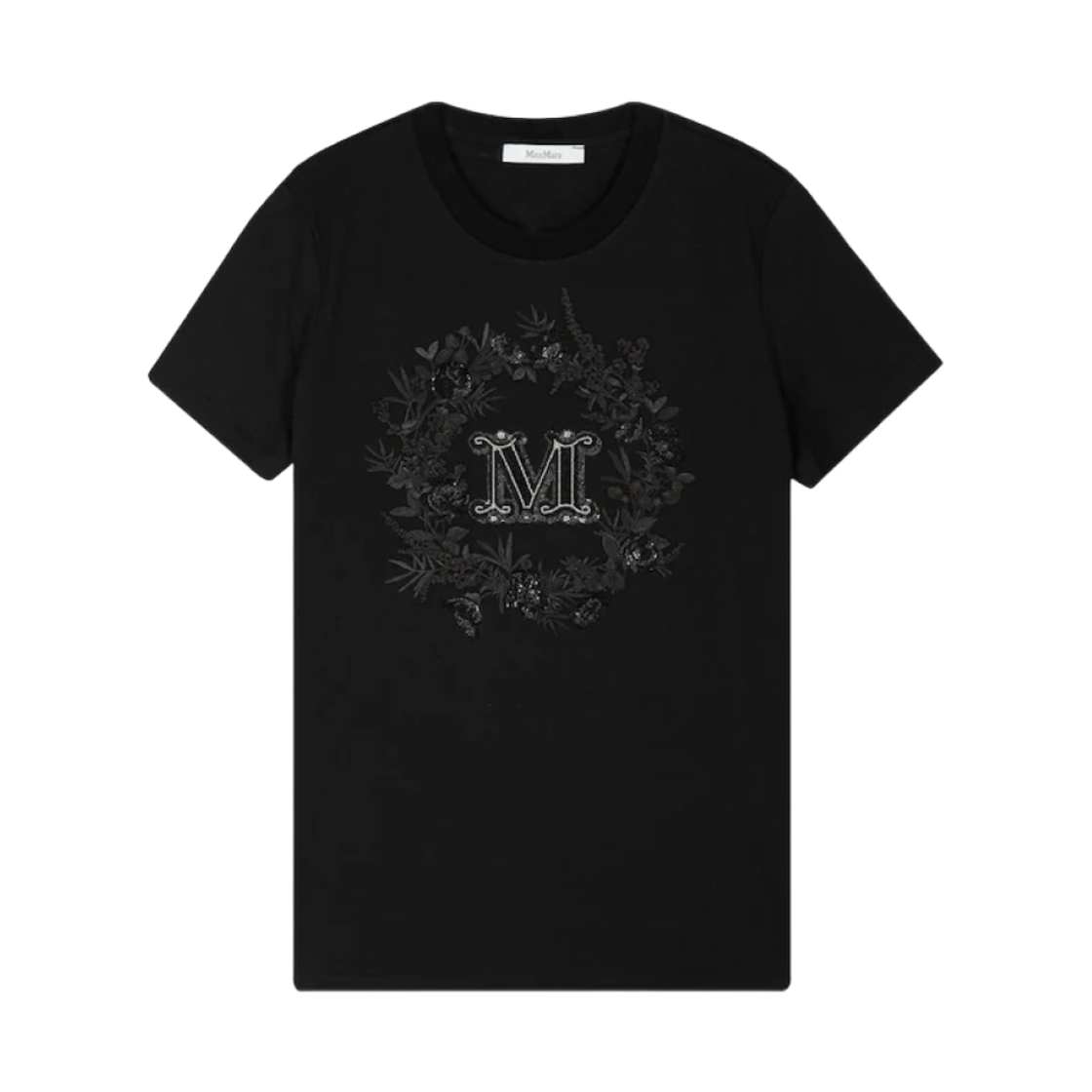 (W) 막스마라 엘모 티셔츠 블랙((W) Max Mara Elmo T-Shirt Black)