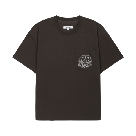 J3TAM25201BRX AMOUPRE One Pocket symbol T-shirt Brown