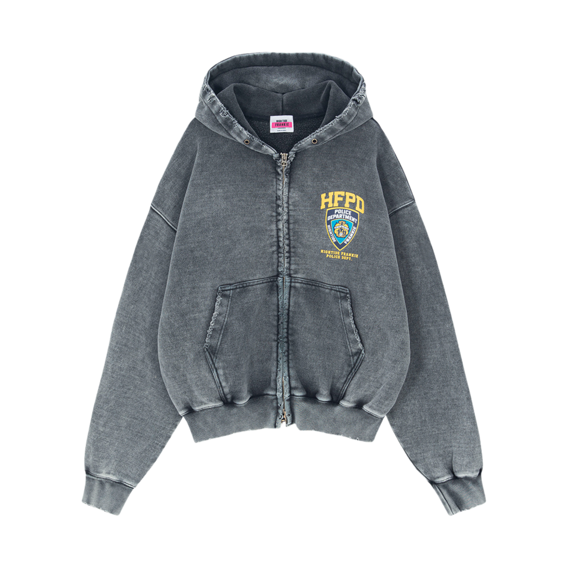 HF25AHZ001BK HIGHTIDE FRANKIE Hfpd Hoodie Zip-Up Black