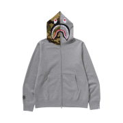 BAPE 1st Shark Full Zip Hoodie Grey