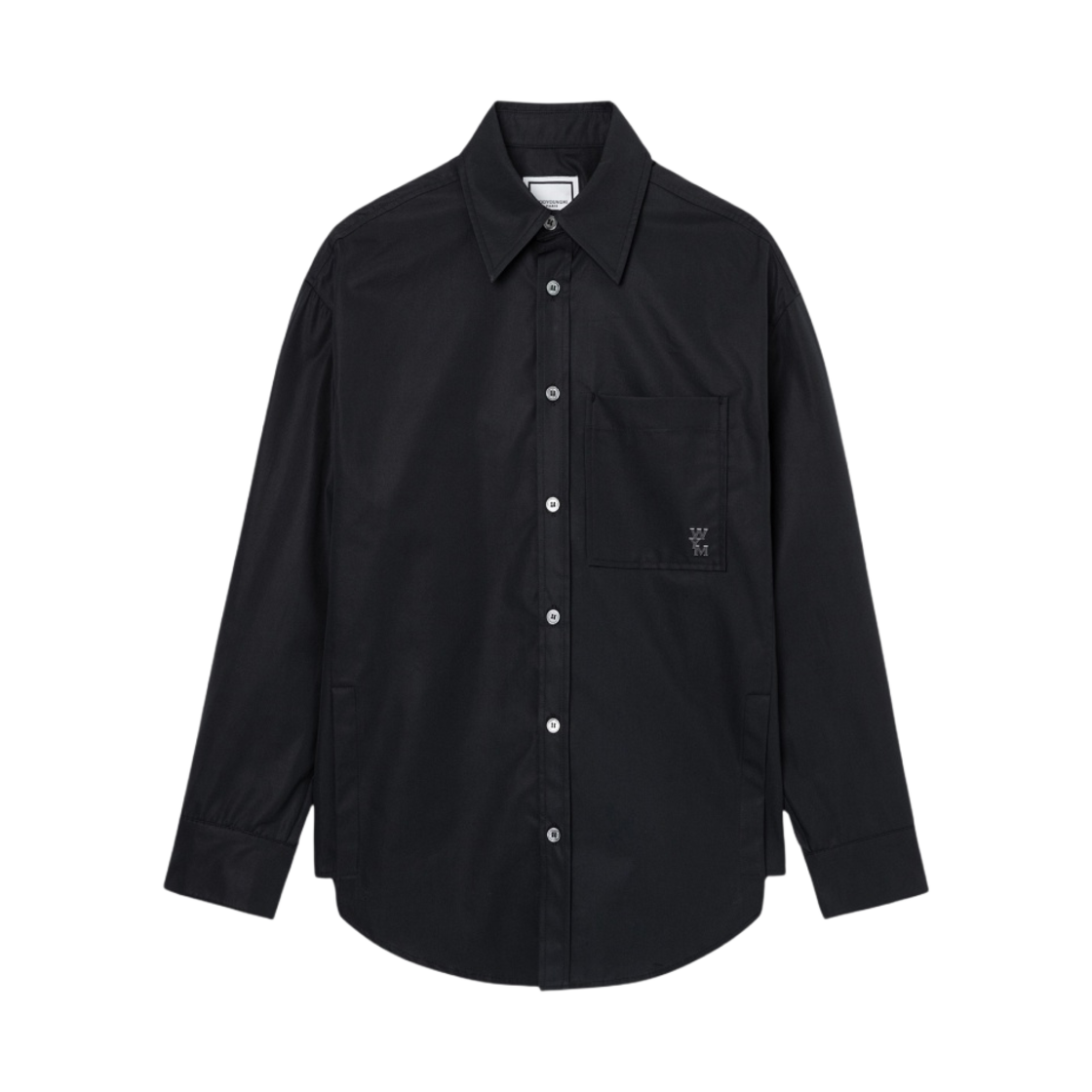 (W) 우영미 코튼 백 로고 셔츠 블랙 - 23FW((W) Wooyoungmi Cotton Back Logo Shirt Black - 23FW) - 2