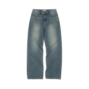 (W) Low Classic New Straight-Fit Jeans Blue
