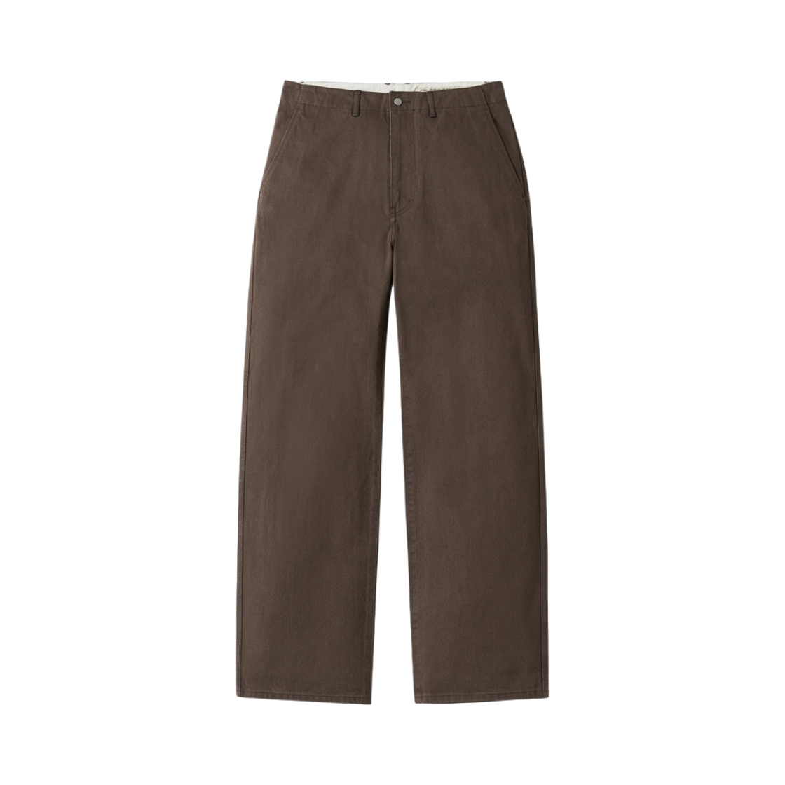 포터리 원 워시드 와이드 데님 코튼 하이 덴시티 트윌 데님 클로스 워셔 피니쉬 브라운(Pottery One Washed Wide Denim Cotton High Density Twill Denim Cloth Washer Finish Brown)