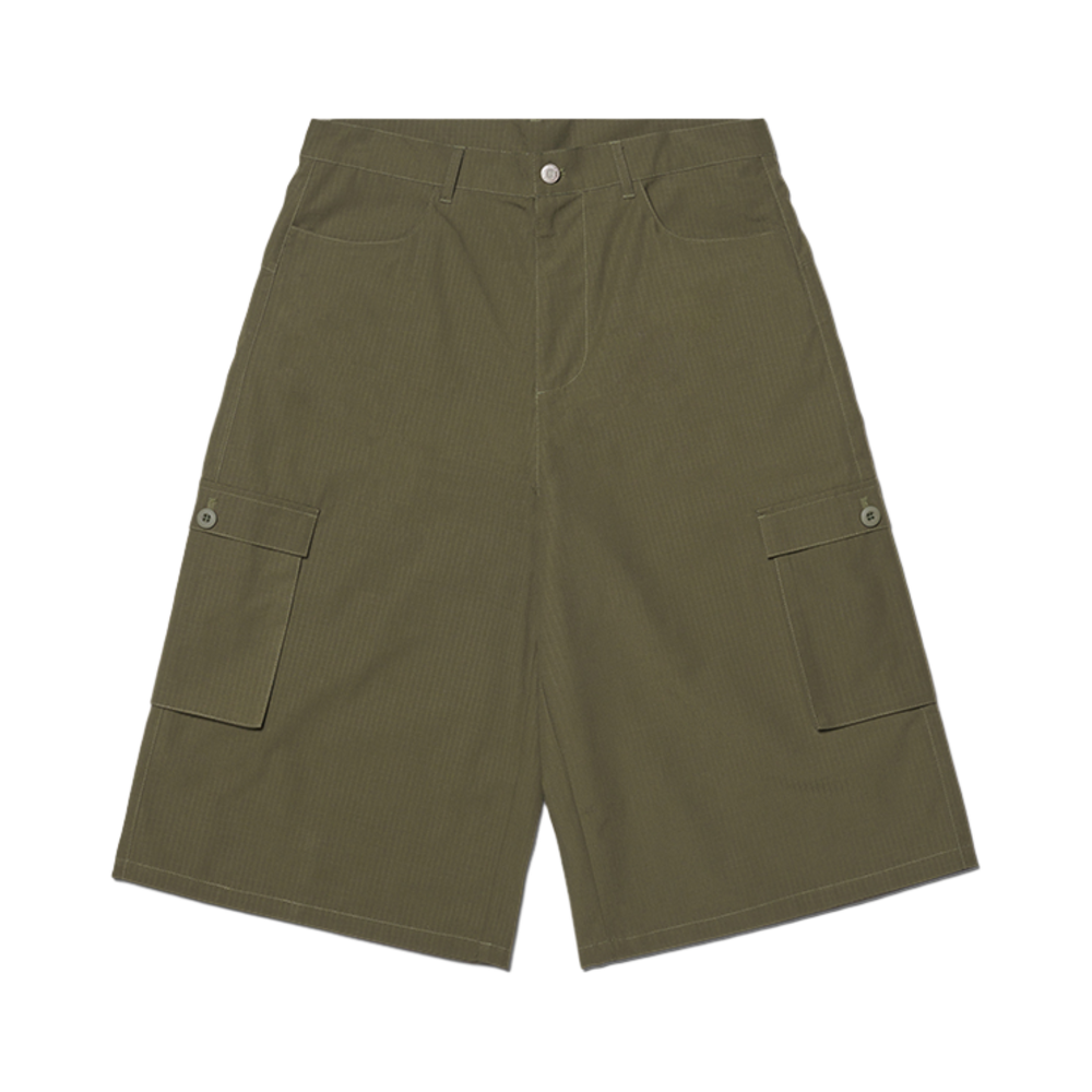 노매뉴얼 D.P 카고 버뮤다 팬츠 카키