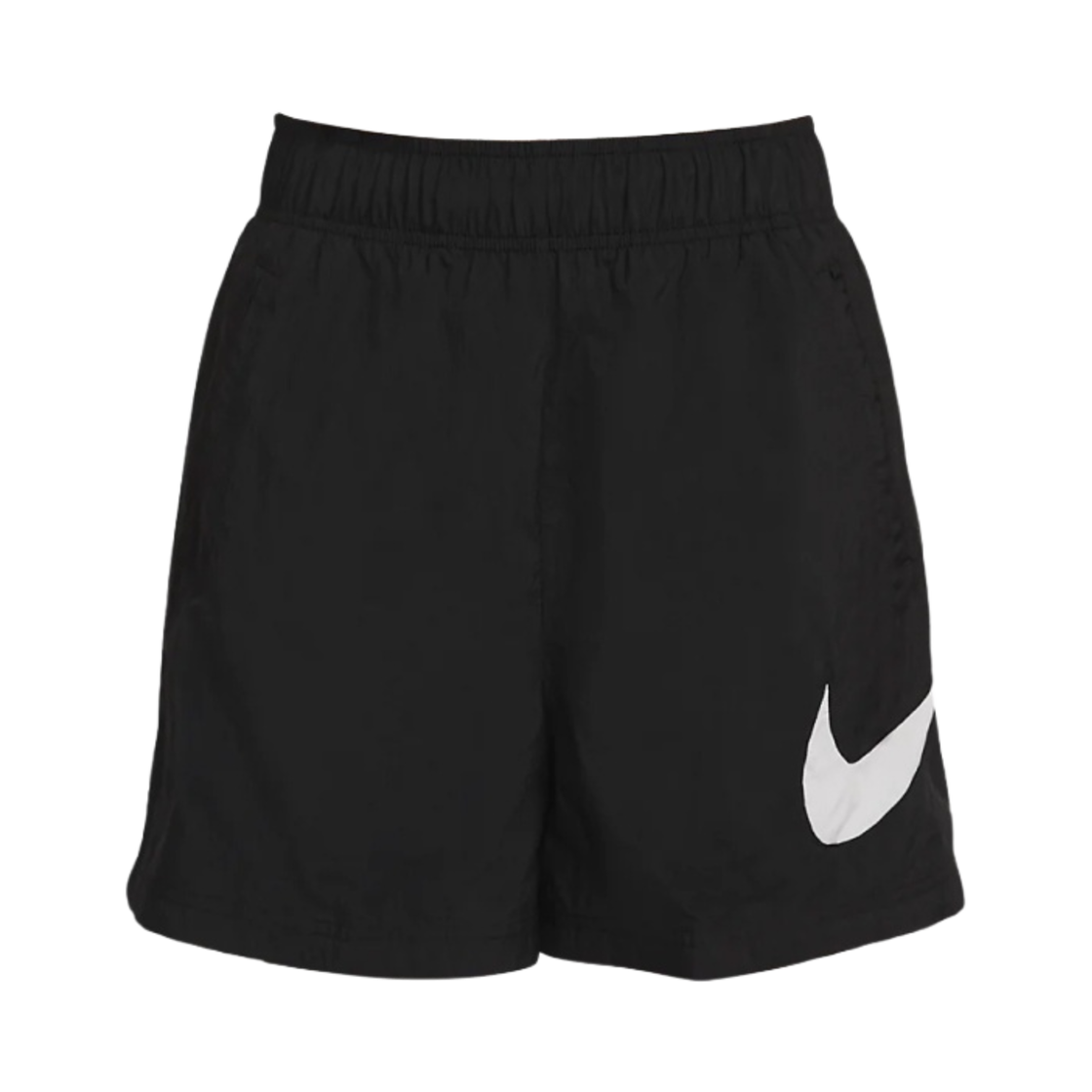 DM6739-010 (W) Nike NSW Essential High Rise Woven Shorts Black White - US/EU