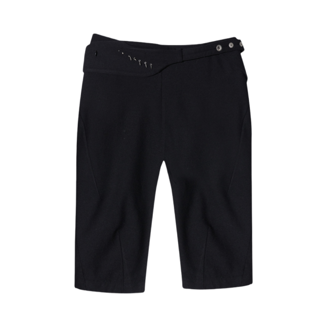 (W) 혜인 서 카프리 팬츠 w/ 실버 참 백 블랙((W) Hyein Seo Capri Pants w/ Silver Charm Bag Black)