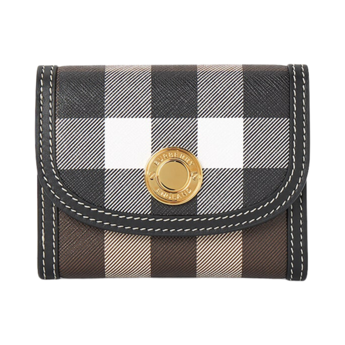 8072669 Burberry Lancaster Wallet Dark Birch Brown
