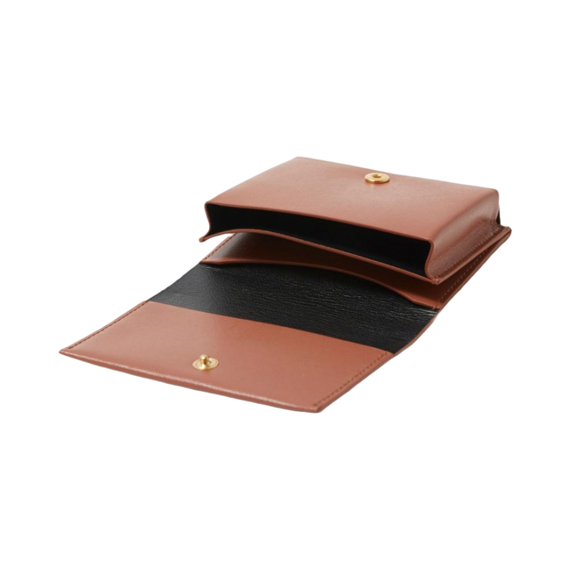 질 샌더 로고 레더 폴드 카드 홀더 브라운(Jil Sander Logo Leather Folded Card Holder Brown) - 2