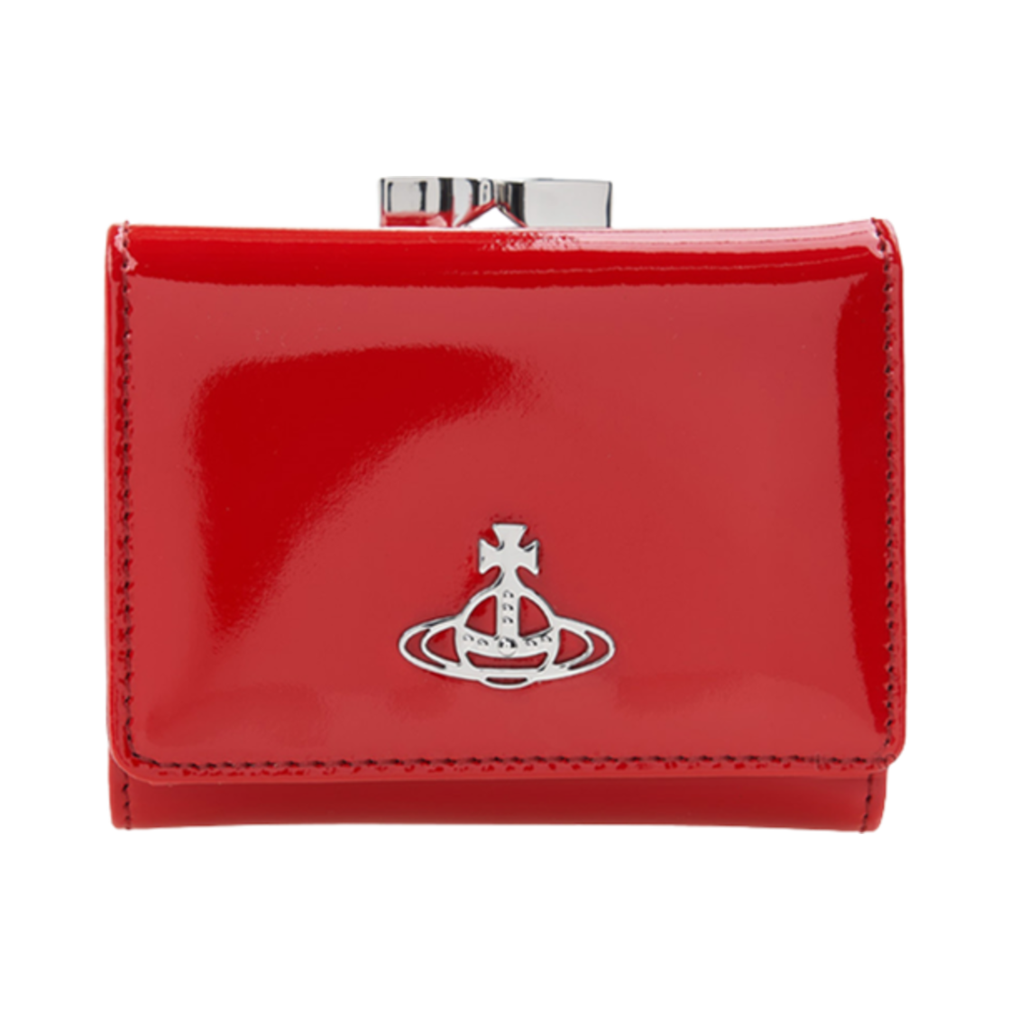 비비안 웨스트우드 페이턴트 레더 월렛 레드(Vivienne Westwood Patente Leather Wallet Red) - 1