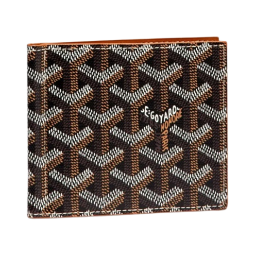 APMTHOMAS-03 Goyard Saint Thomas Bill Fold Wallet Black Tan