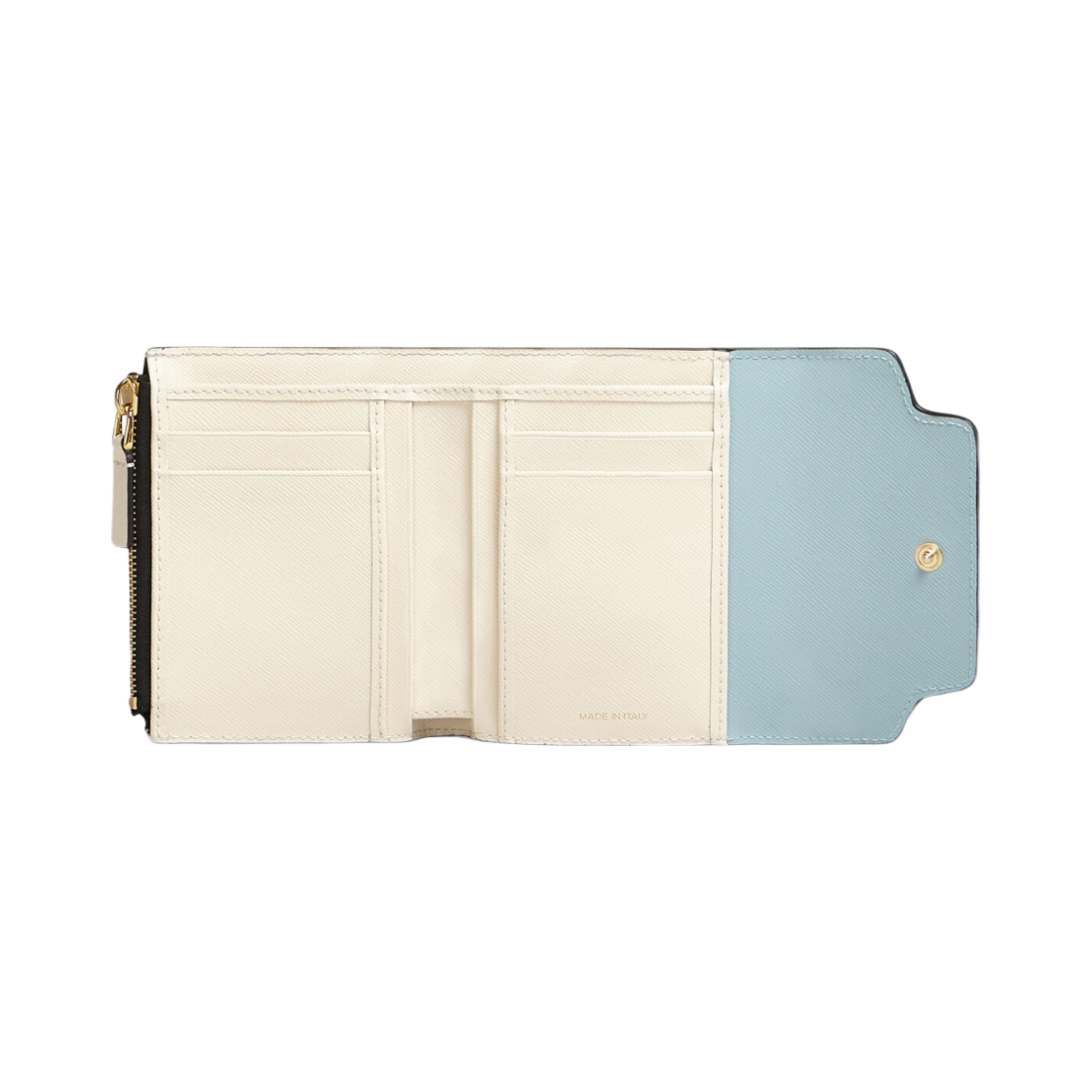 마르니 사피아노 트라이폴드 지갑 아쿠아마린 내츄럴(Marni Saffiano Tri-Fold Wallet Aquamarine Natural) - 2