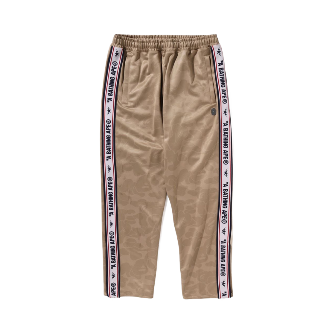 0ZXPTM152309N BAPE Solid Camo One Point Relaxed Fit Sweatpants Beige