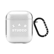 Casetify x IAB Studio Single White Logo AirPods 2nd Gen Case Clear