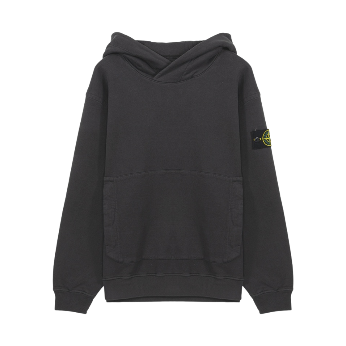 스톤 아일랜드 61820 코튼 플리스 후드 스웨트셔츠 다크 그레이 - 22FW(Stone Island 61820 Cotton Fleece Hooded Sweatshirt Dark Grey - 22FW) - 1