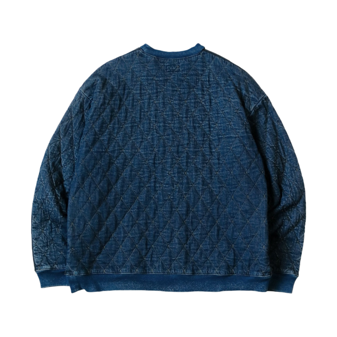 캐피탈 플리스 X 데님 퀼팅 투톤 빅 스웨트셔츠 인디고(Kapital Fleece X Denim Quilting 2 Tone Big Sweatshirt Indigo) - 2