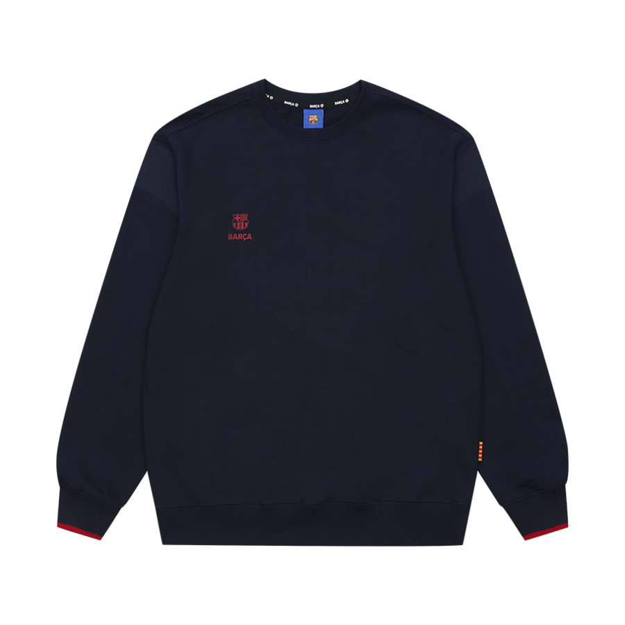 FC 바르셀로나 클래식 맨투맨 네이비-B(FC Barcelona Classic Line Sweatshirt Navy-B)