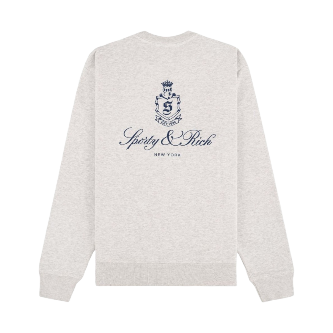 스포티 앤 리치 메이드 인 USA 크루넥 헤더 그레이 네이비(Sporty & Rich Made In USA Crewneck Heather Grey Navy) - 2