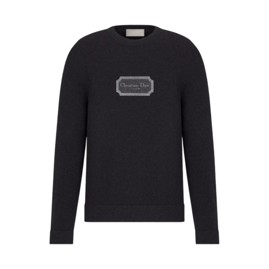 Dior Christian Dior Couture Sweater Cashmere Jersey Black