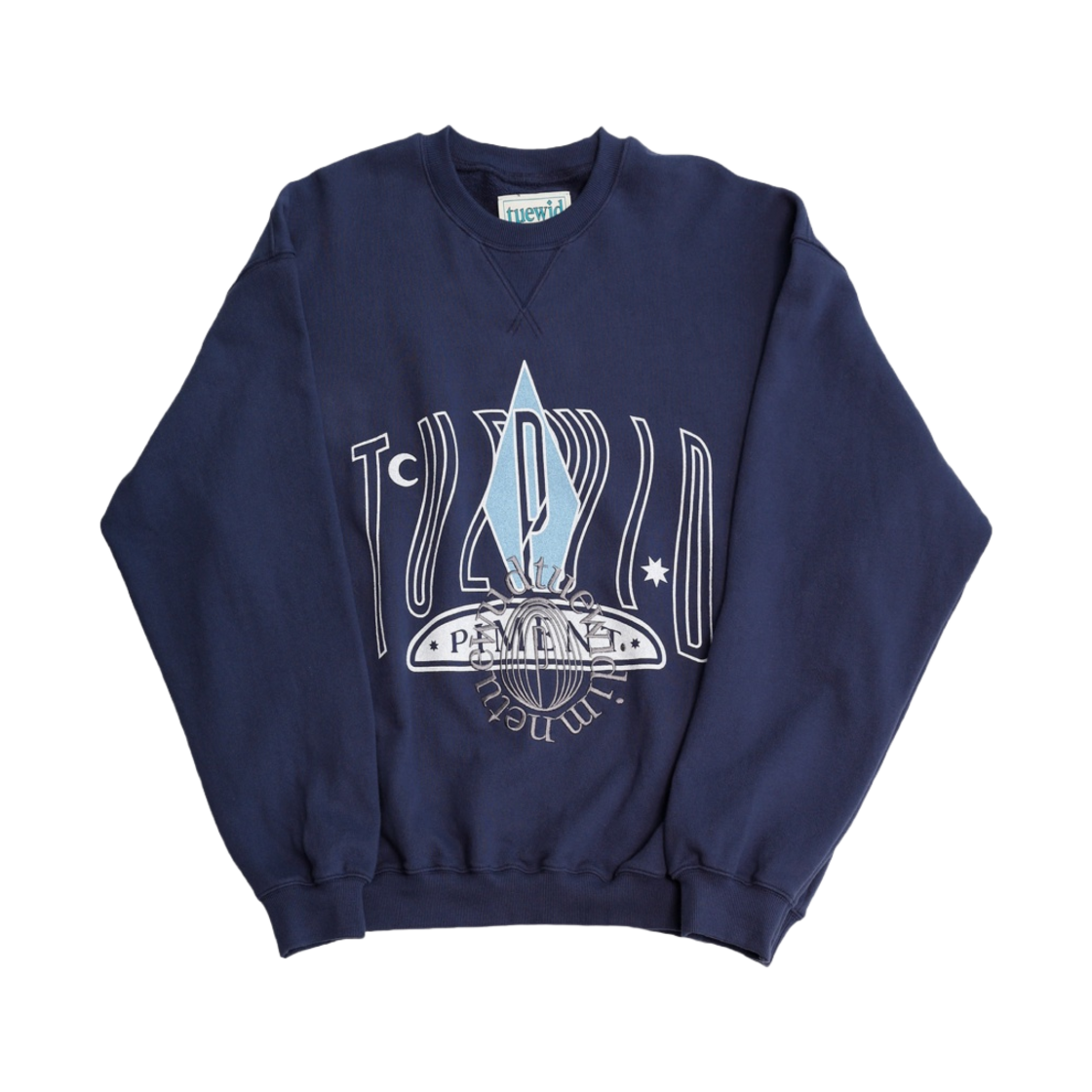 트위드 클래식 스웨트셔츠 네이비(Tuewid Classic Sweatshirt Navy)